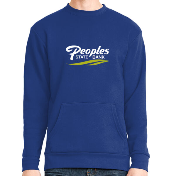 Peoples State Bank - Unisex Long Sleeve Crew with Pocket Thumbnail